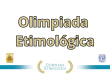 Olimpiada de Etimología